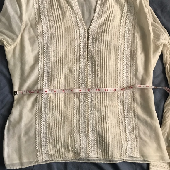 Elie Tahari Cream blouse - Picture 7 of 8